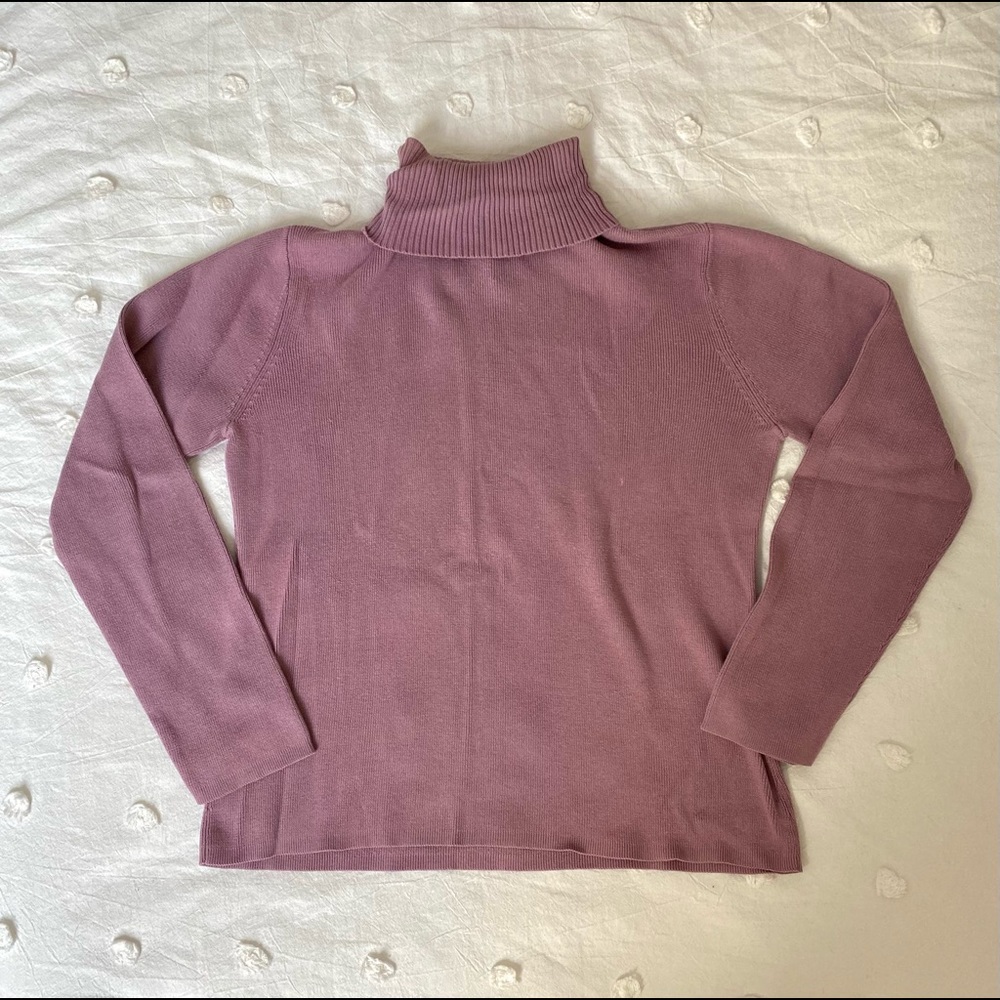 Purple Turtle Neck Sweater